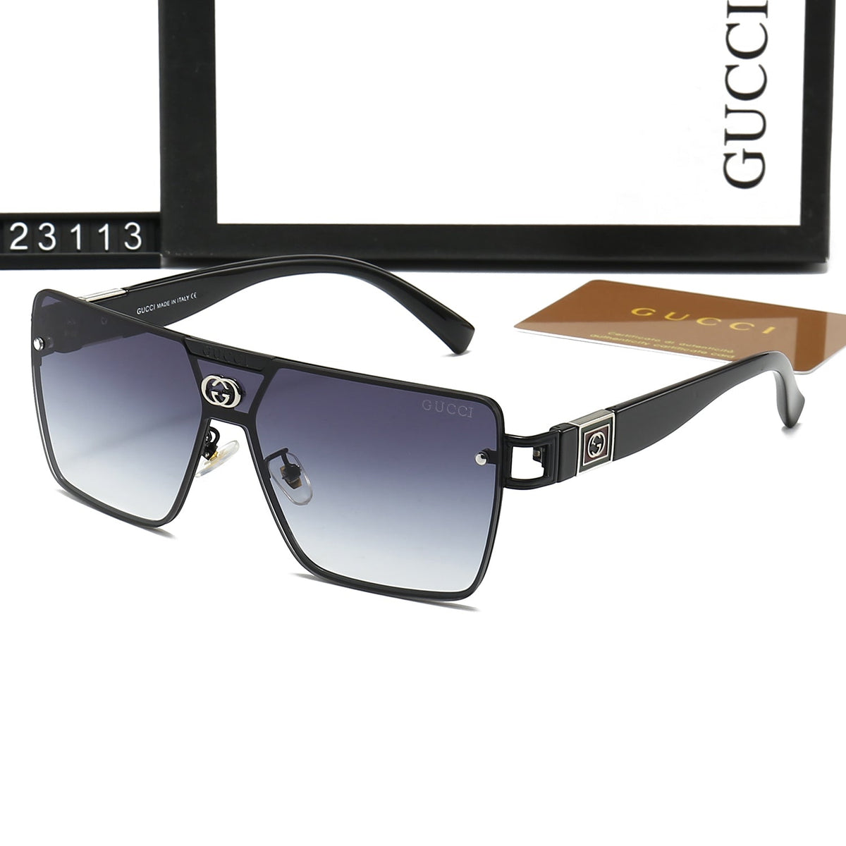 Gucci Sunglasses GG Rimless with Logo Temple Detail