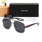 Prada Double Bridge Square Polarized Sunglasses