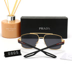 Prada Double Bridge Square Polarized Sunglasses