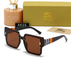 Burberry Check Temple Square Polarized Sunglasses