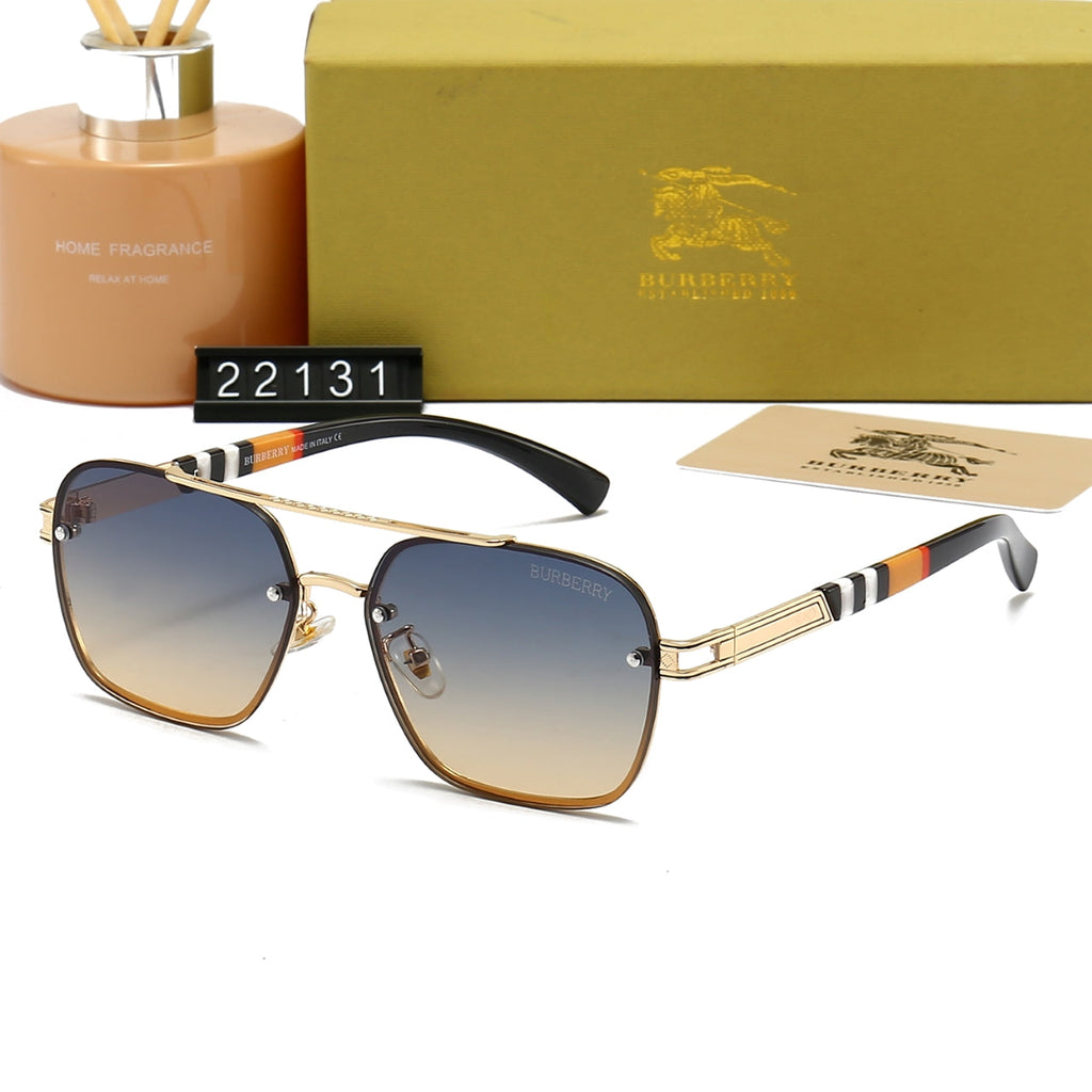 Burberry B Square Navigator Polarized Sunglasses