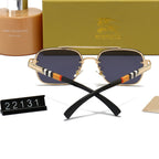 Burberry B Square Navigator Polarized Sunglasses