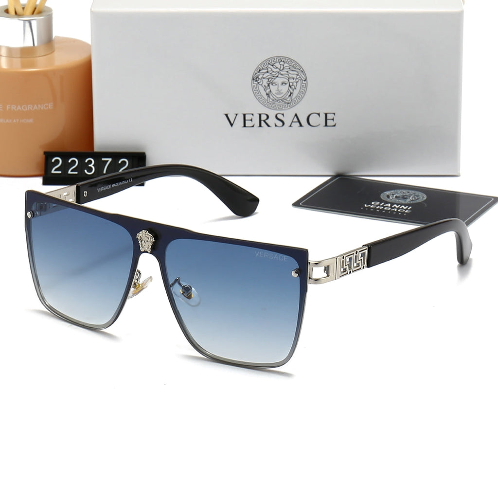 Versace Medusa Oversized Square Polarized Sunglasses