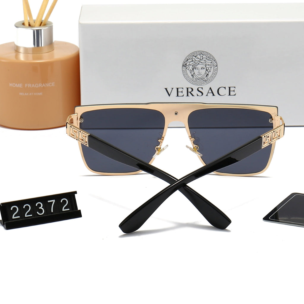 Versace Medusa Oversized Square Polarized Sunglasses