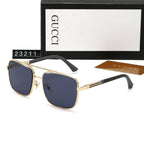 Gucci GG Double Bridge Square Polarized Sunglasses