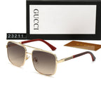 Gucci GG Double Bridge Square Polarized Sunglasses