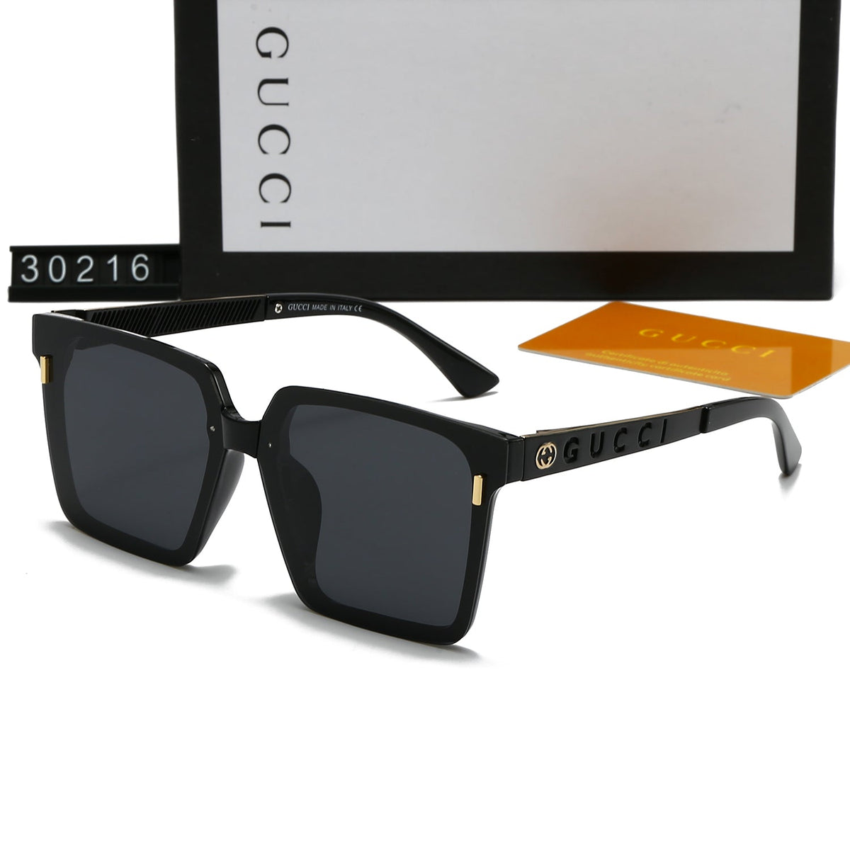 GUCCI Geometric Square Polarized Sunglasses | Luxury UV400 Eyewear